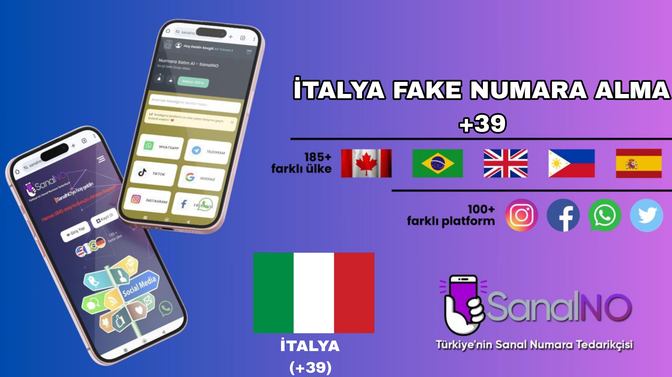 İtalya Fake Numara Alma +39