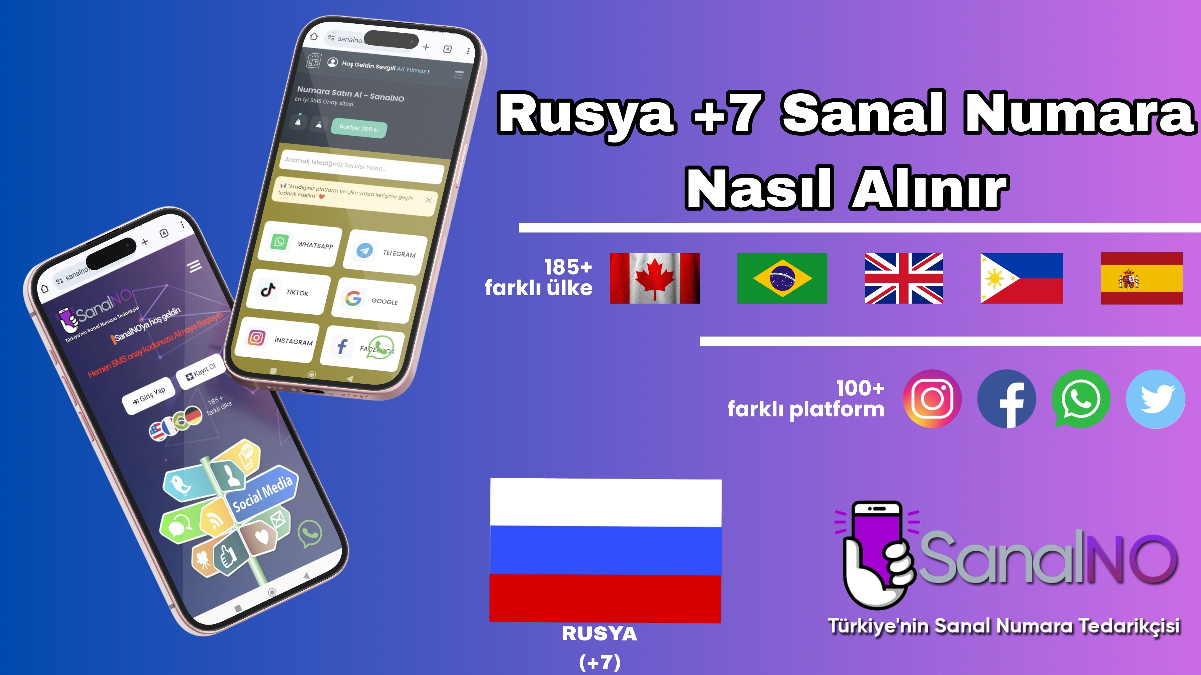 Rusya +7 Sanal Numara Nasıl Alınır